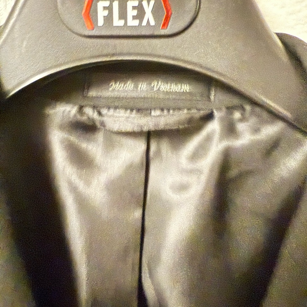 Van Heusen Flex Solid Black Suit Jacket/ Blazer - image 6